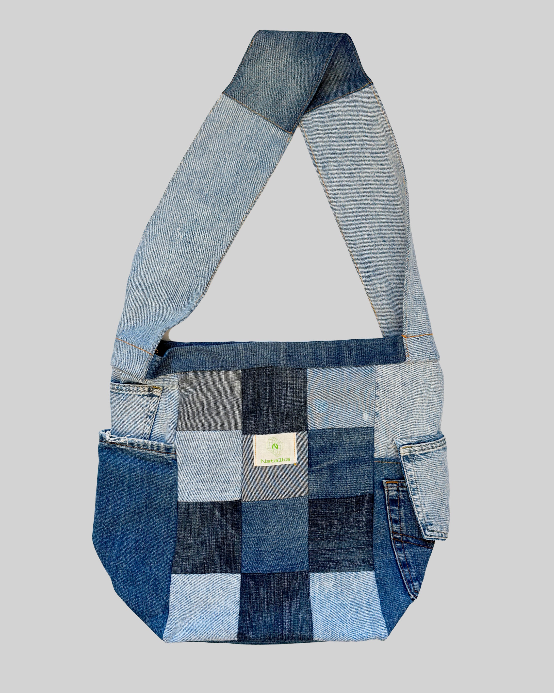 Buy wholesale 50 Recycled cotton - Denim bags - Made in Spain - Handmade