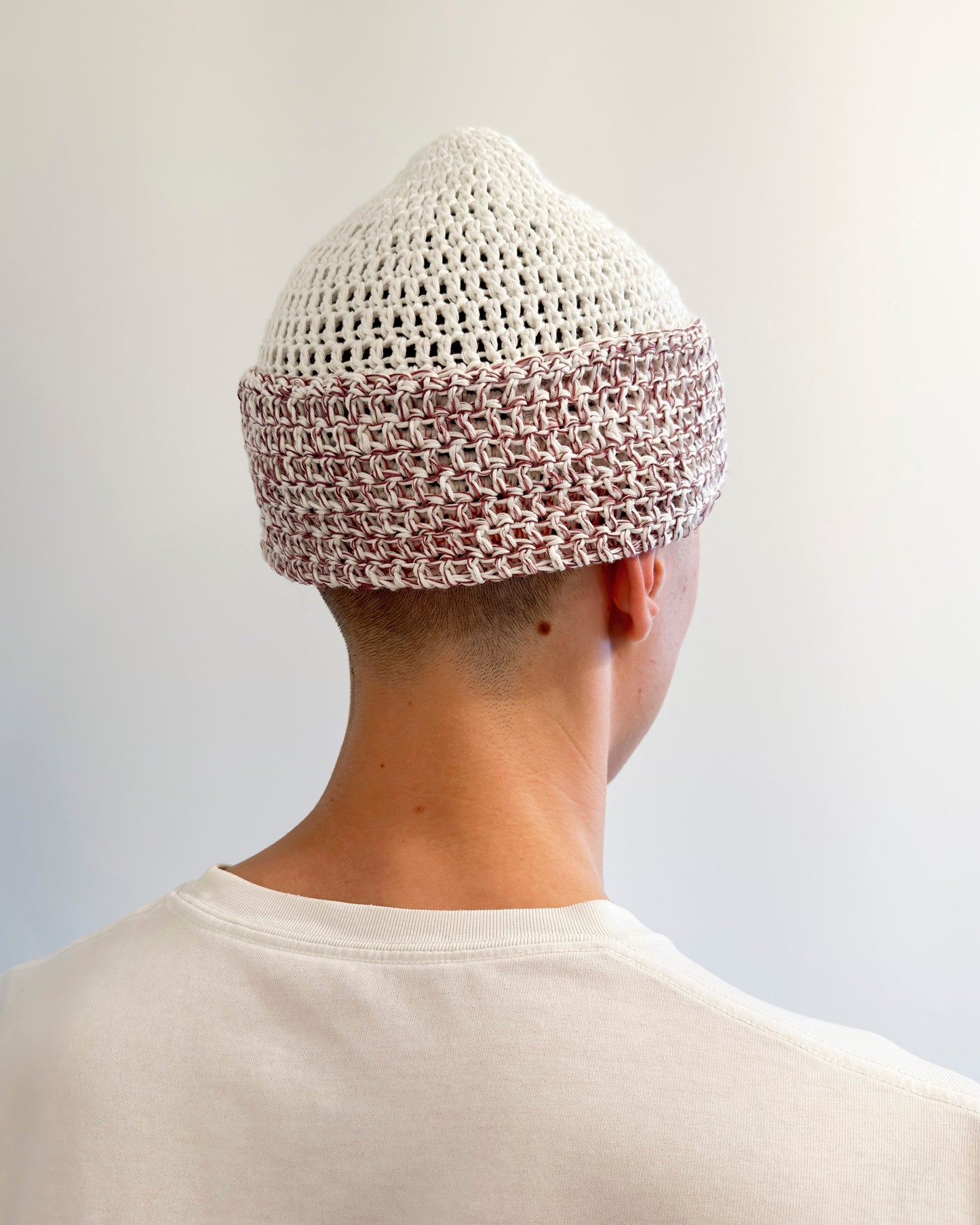 Hfahqezx Hand Crocheted Cotton Beanie