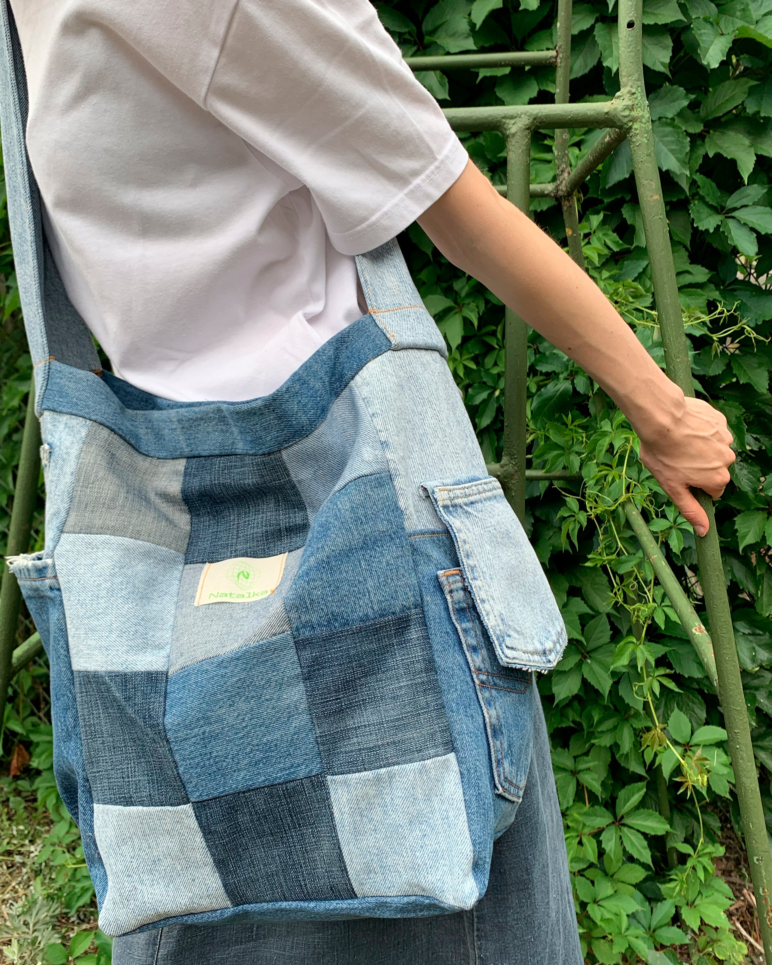 Vintage Denim Crossbody Bag Trendy Multifunctional Backpack - Temu